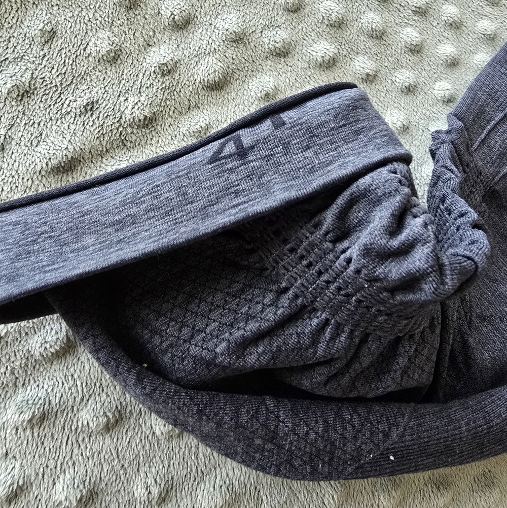 Lululemon In The Flow Crop Leggings Heathered Navy Size 4 - Picture 4 of 4